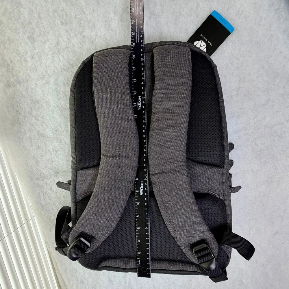 1XD GEAR Tech Laptop Backpack w/ RFID& USB Charging Port NWT‎ Black/Charcoal